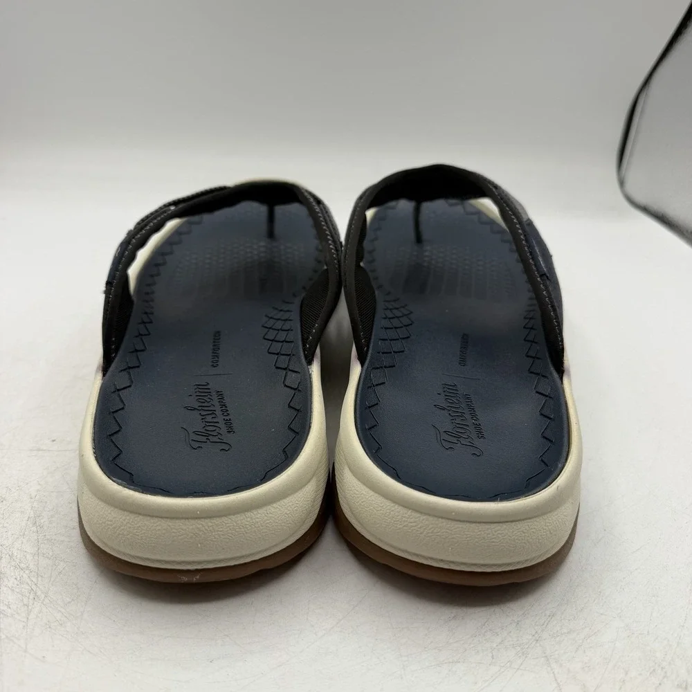 Florsheim Tread Lite Thong Sandals Mens Sz 12 W WIDE Navy Flip Flops 14363-410